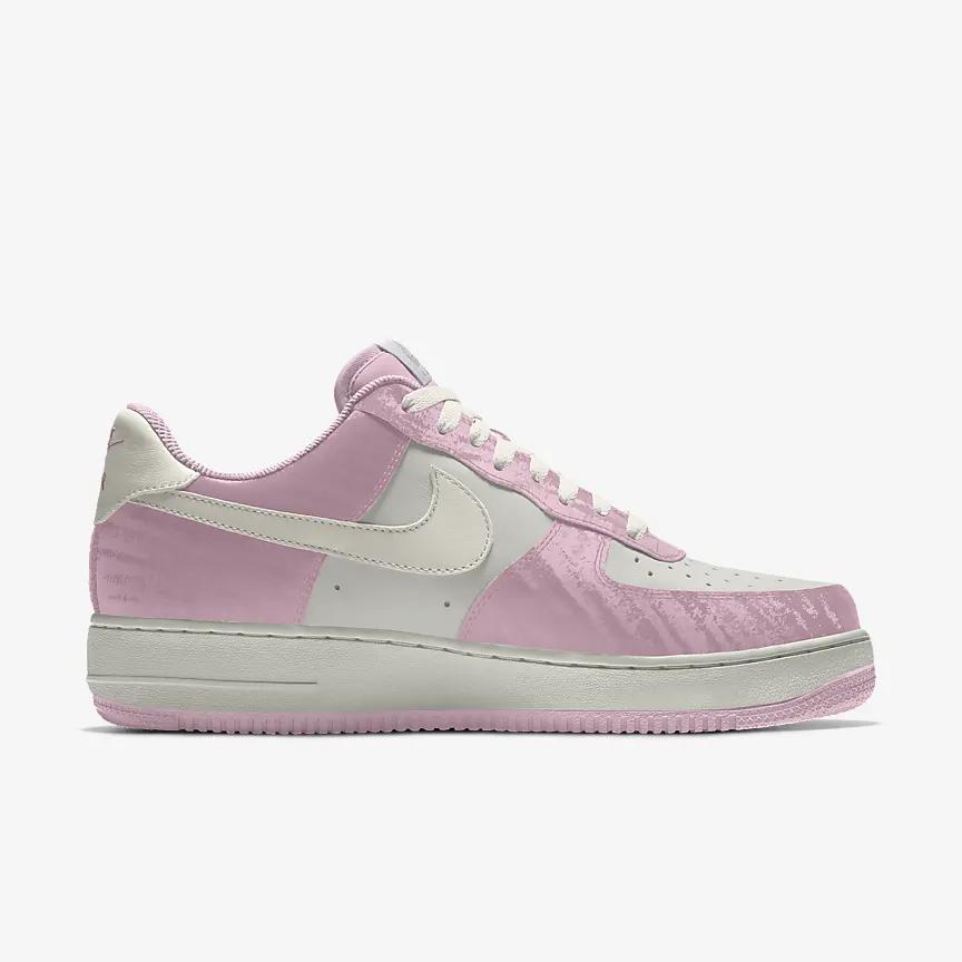 Giày Nike Air Force 1 Low By You Nữ Hồng Trắng